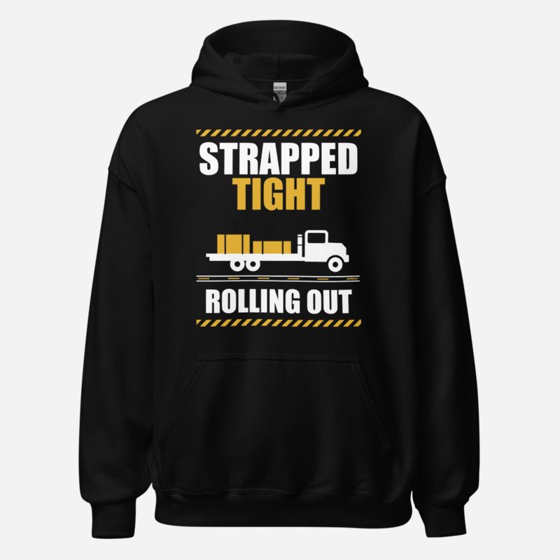 Serious Load Strapped Tight, Rolling Out Van Division Hoodie in Black