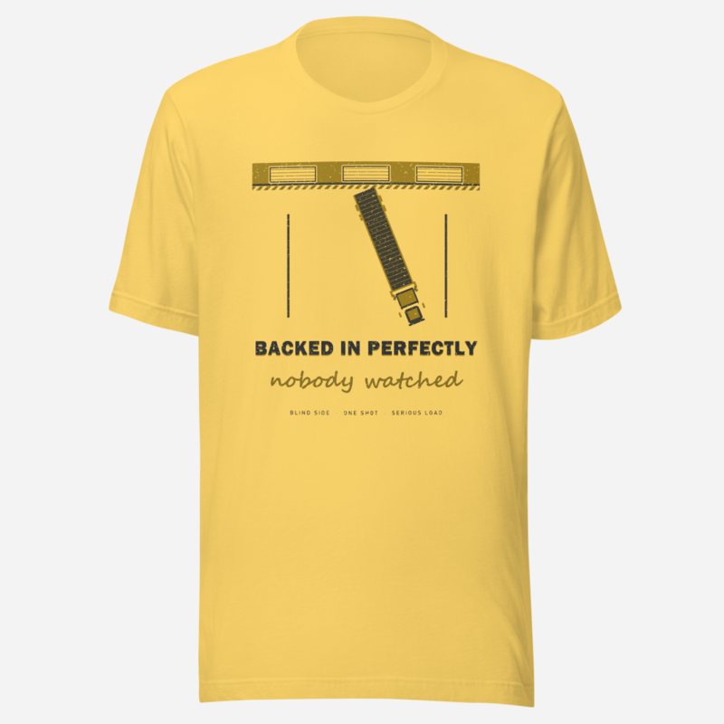 Serious Load Backed In Perfectly Freight Tee in Yellow