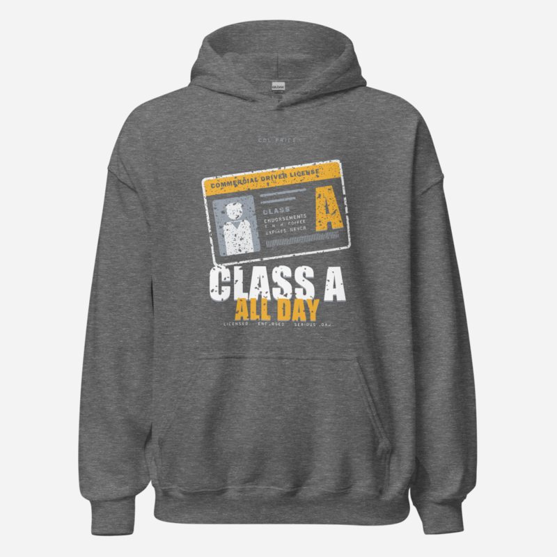 Serious Load Class A All Day Freight Hoodie Graphite Heather