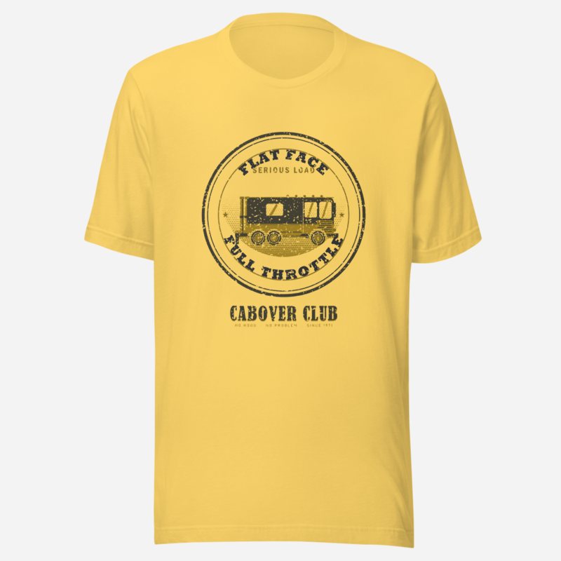 Serious Load Flat Face Full Throttle Freight Tee in Yellow