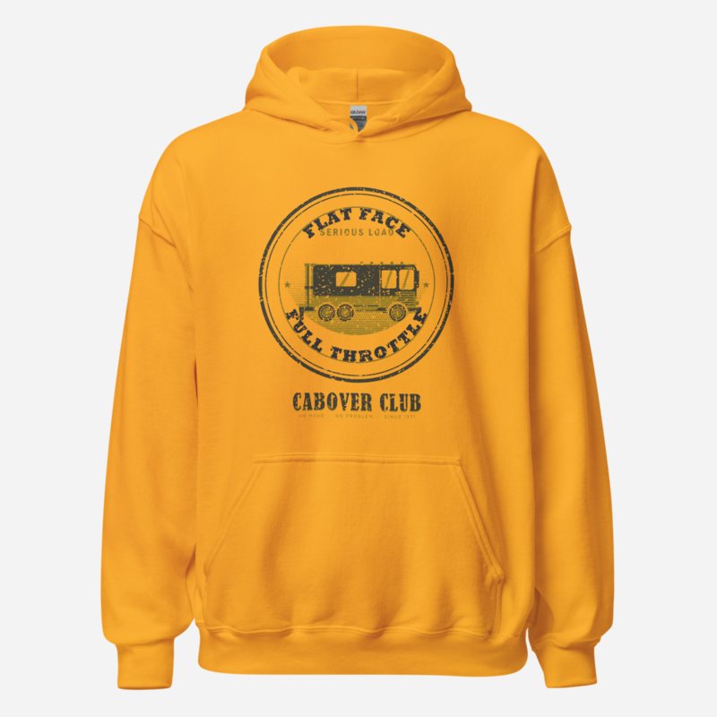 Serious Load Flat Face Full Throttle Freight Hoodie Gold