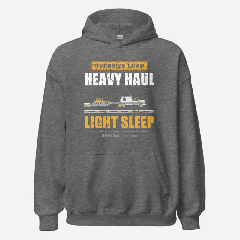 Serious Load Heavy Haul Light Sleep Freight Hoodie Graphite Heather