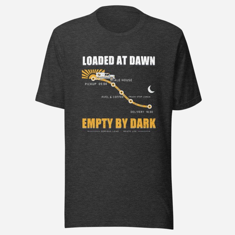 Serious Load Loaded At Dawn Freight Tee Dark Grey Heather