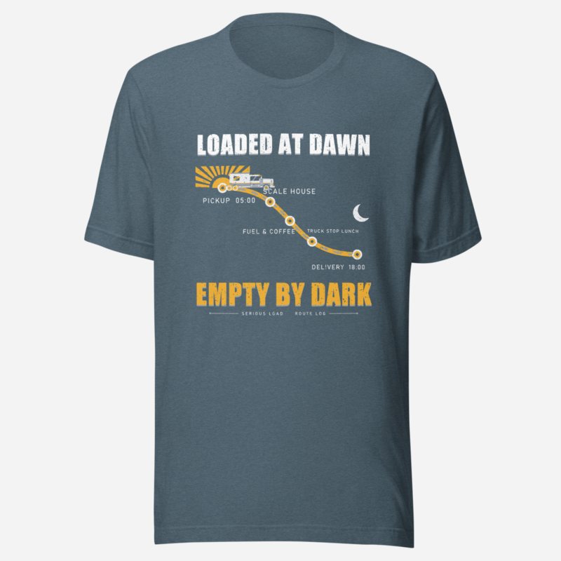 Serious Load Loaded At Dawn Freight Tee Heather Slate