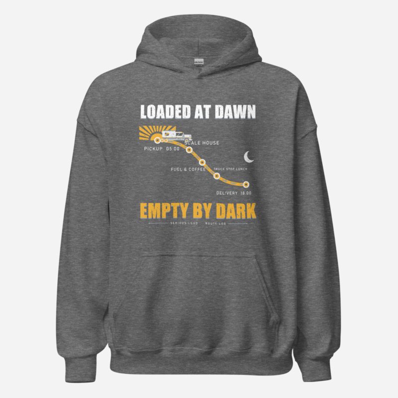 Serious Load Loaded At Dawn Freight Hoodie Graphite Heather