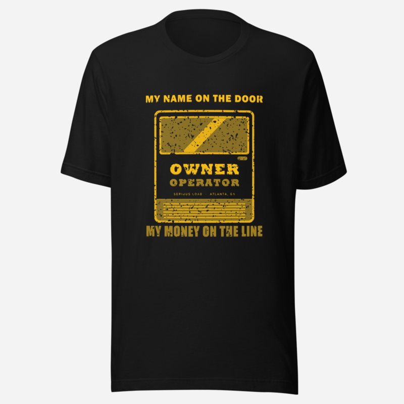 Serious Load My Name On The Door Freight Tee in Black
