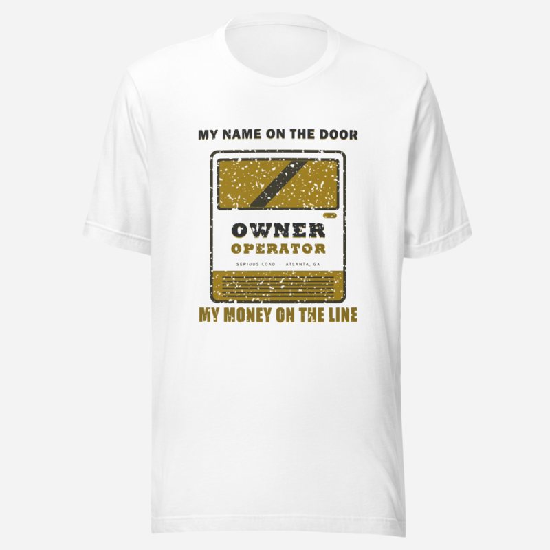 Serious Load My Name On The Door Freight Tee White