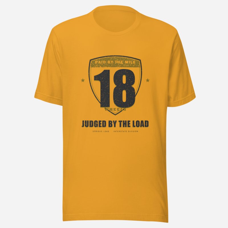 Serious Load Paid By The Mile Freight Tee in Mustard
