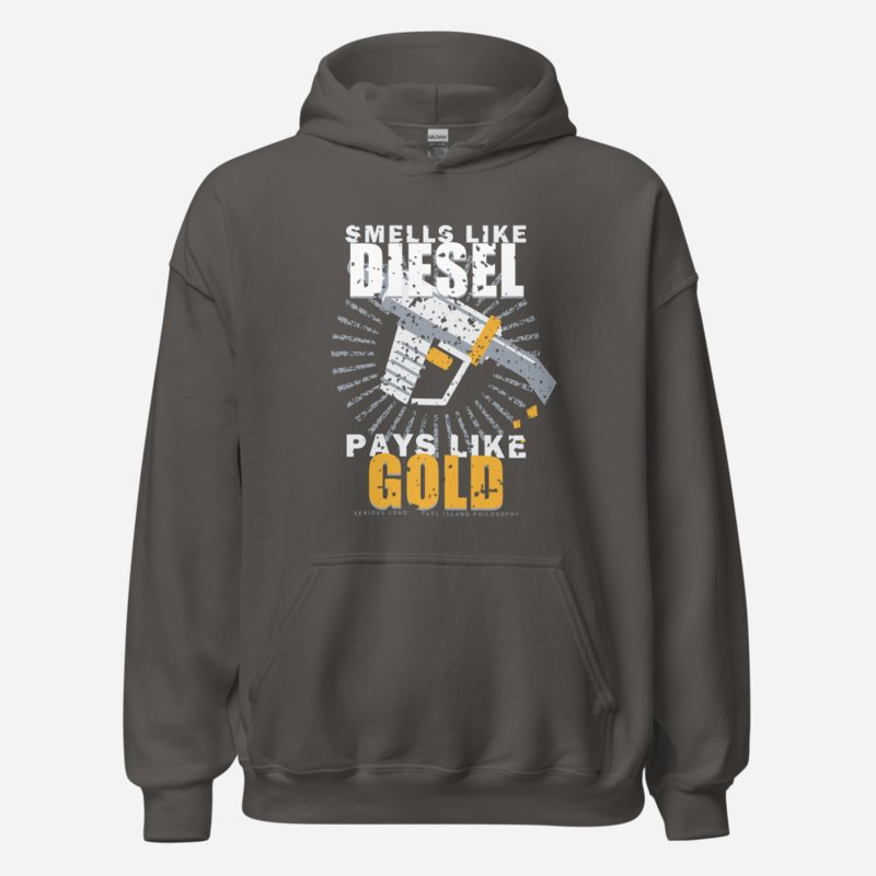 Serious Load Smells Like Diesel Freight Hoodie Charcoal
