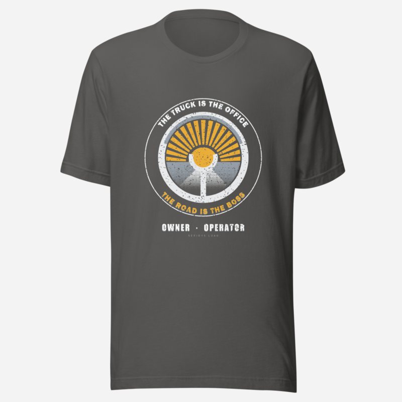 Serious Load Truck Is The Office Freight Tee Asphalt