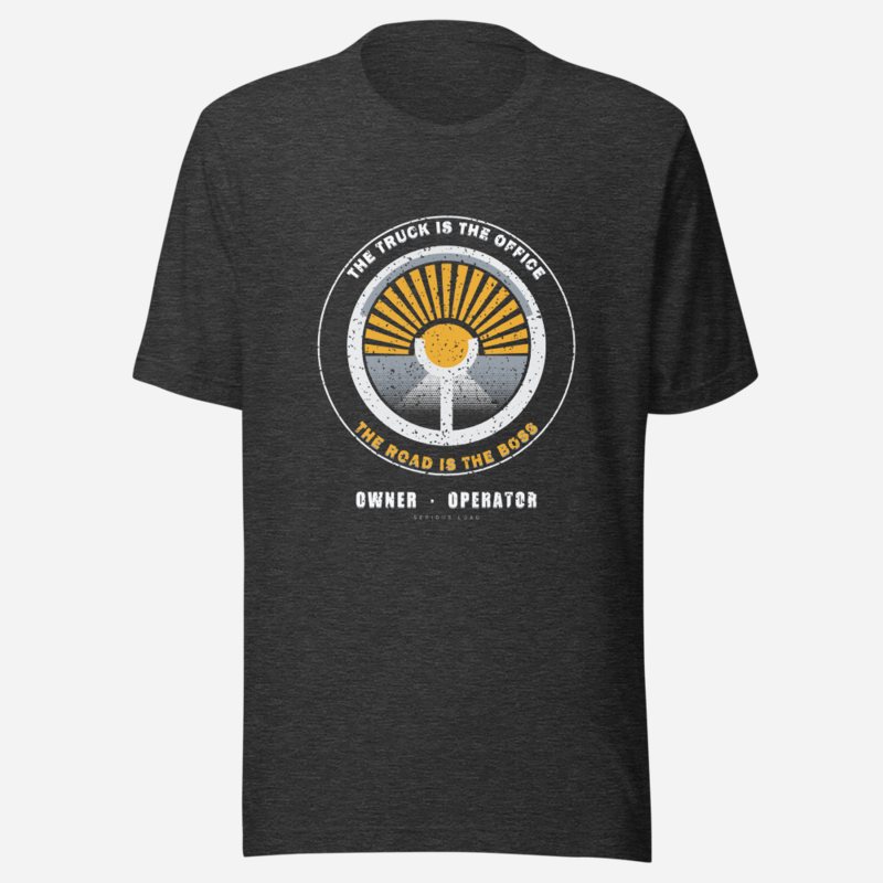 Serious Load Truck Is The Office Freight Tee Dark Grey Heather
