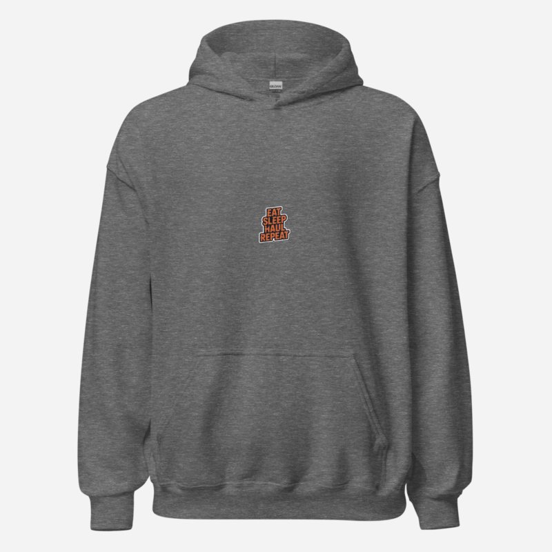 Serious Load Eat Sleep Haul Repeat Hoodie Graphite Heather