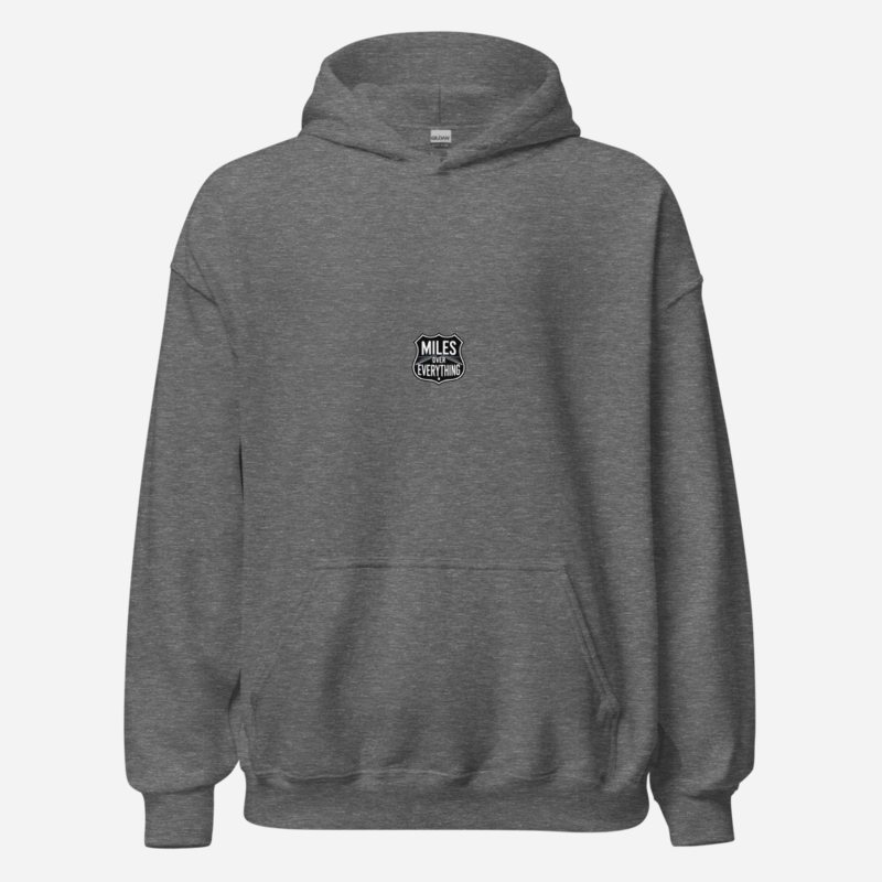 Serious Load Miles Over Everything Hoodie Graphite Heather