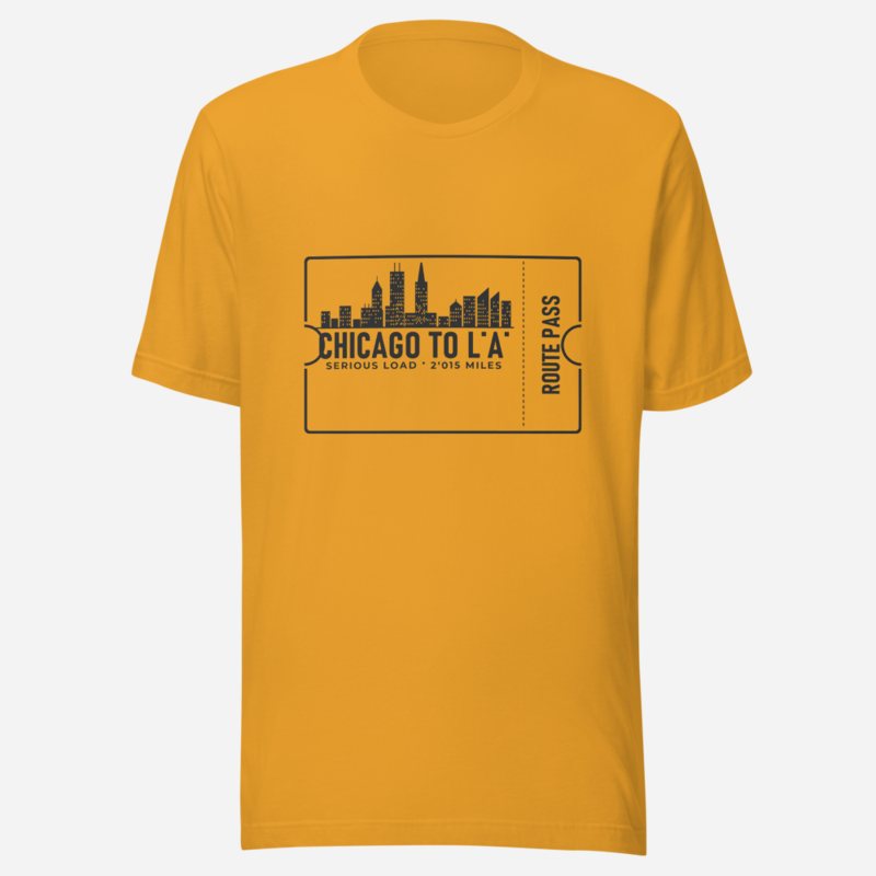 Serious Load Route Pass Ticket Tee Mustard