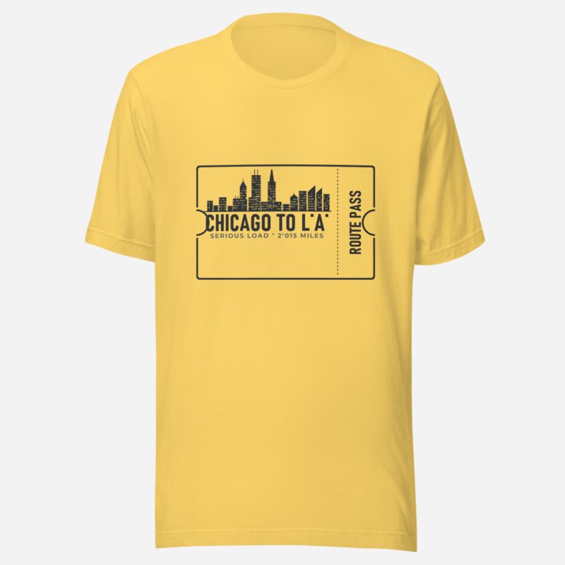 Serious Load Route Pass Ticket Tee Yellow