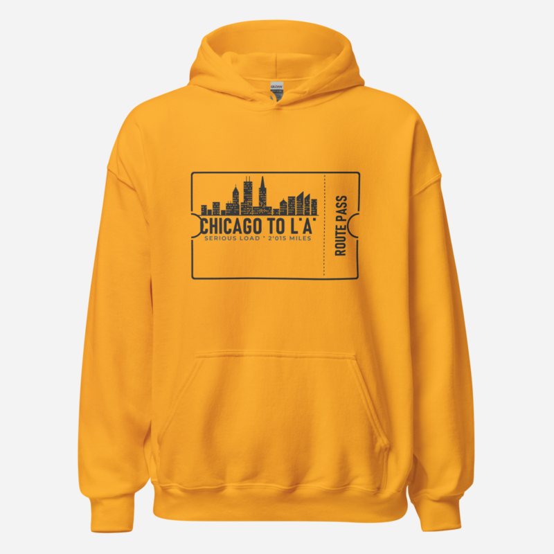 Serious Load Route Pass Ticket Hoodie Gold