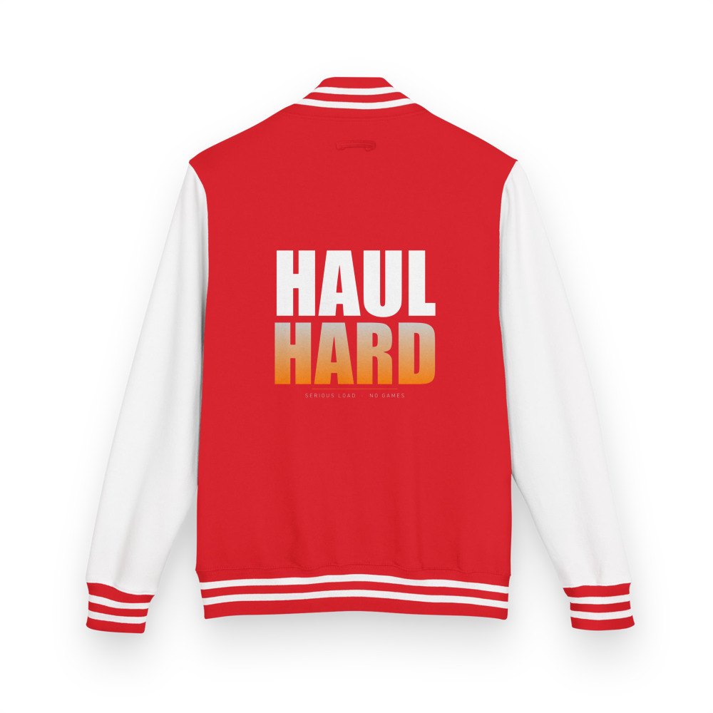 Serious Load Haul Hard Varsity Jacket Fire Red/Arctic White