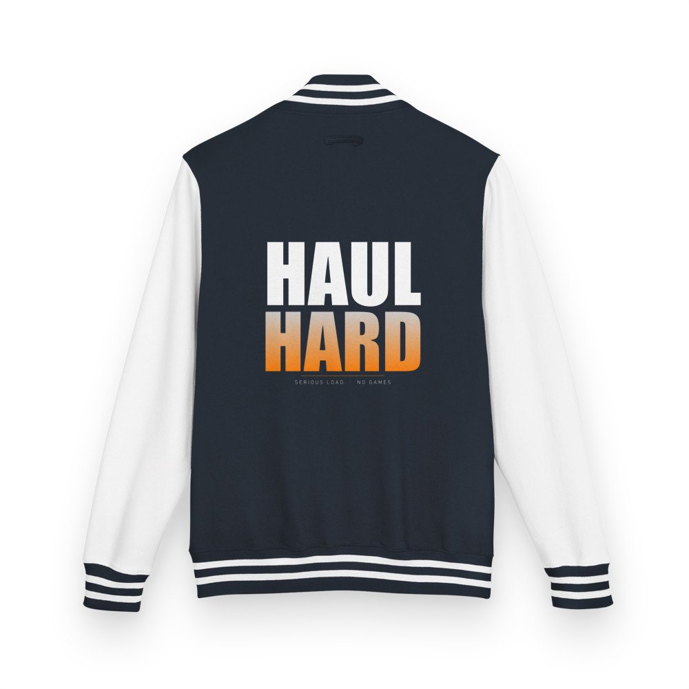 Serious Load Haul Hard Varsity Jacket Oxford Navy/Arctic White