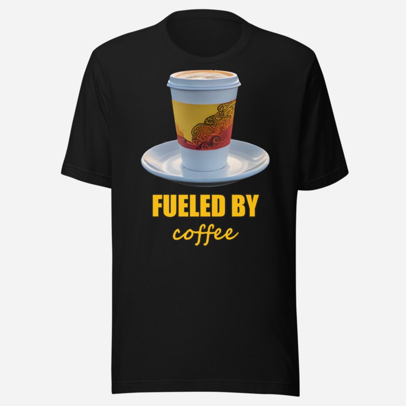 Serious Load Fueled By Coffee Road Tee in Black