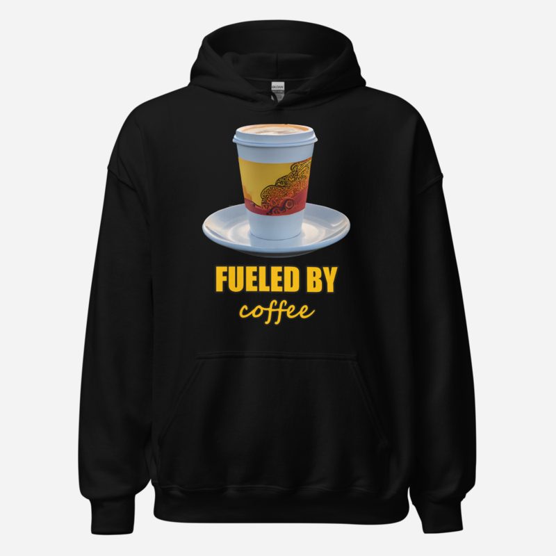 Serious Load Fueled By Coffee Road Hoodie in Black