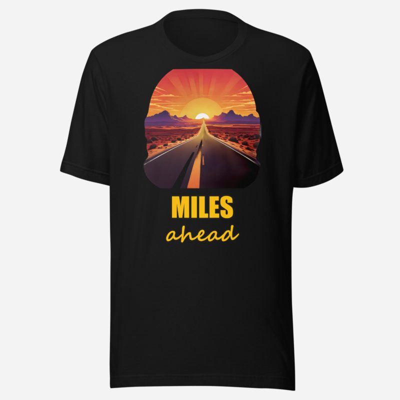Serious Load Miles Ahead Highway Tee in Black