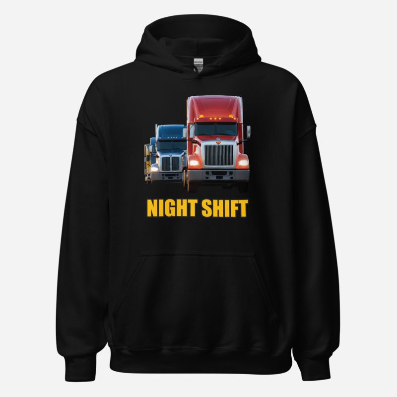 Serious Load Night Shift Convoy Hoodie in Black