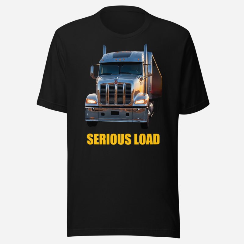Serious Load Serious Load Semi Truck Tee in Black