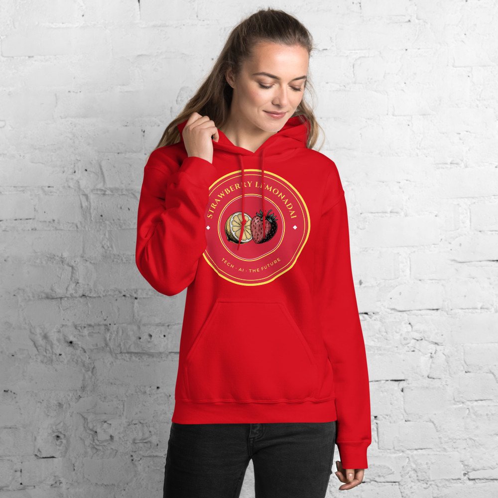 Strawberry Lemonadai Circuit Strawberry Crest Hoodie Front