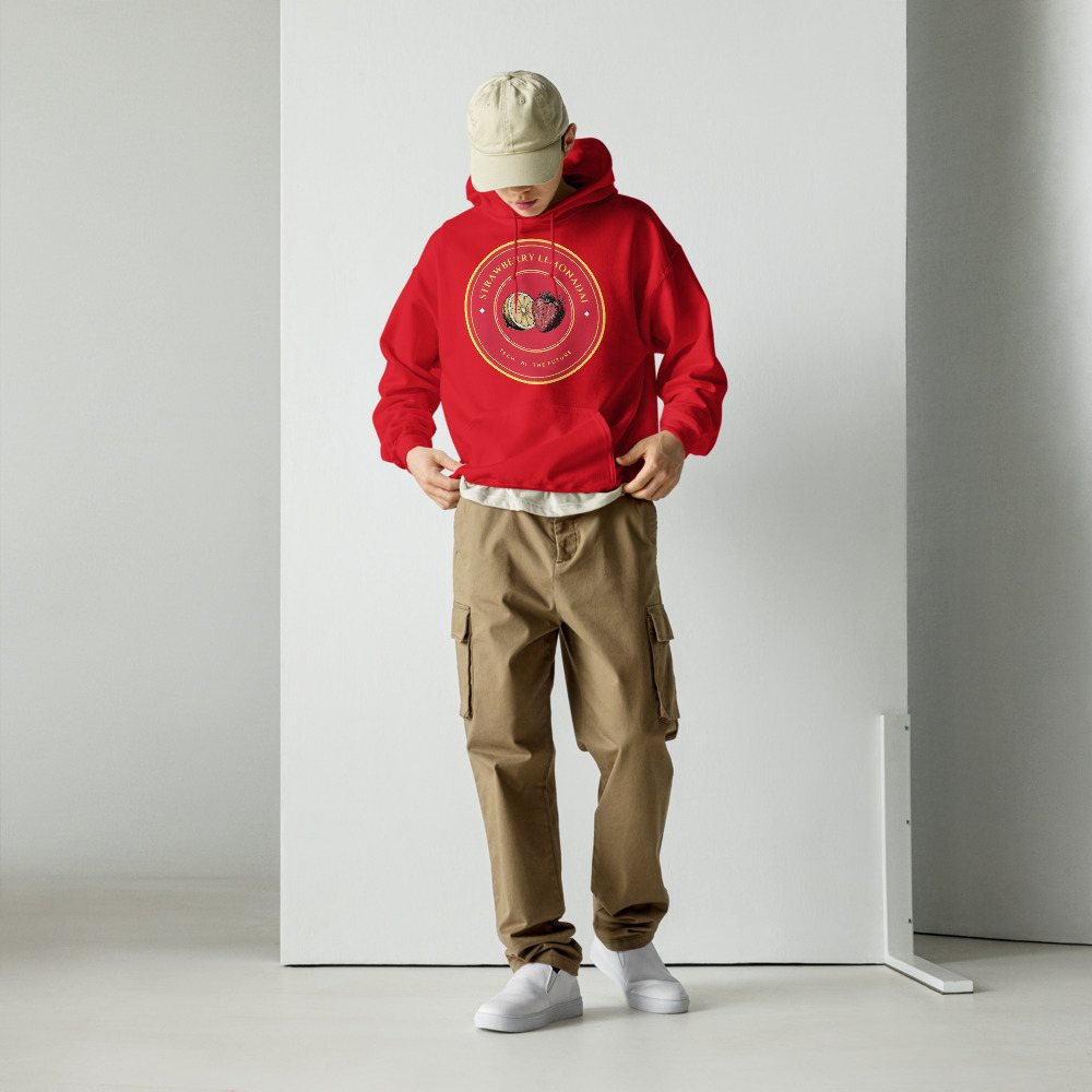 Strawberry Lemonadai Circuit Strawberry Crest Hoodie Front