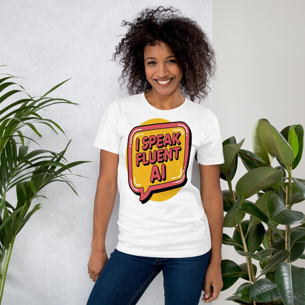 Strawberry Lemonadai Fluent In AI Tee Front