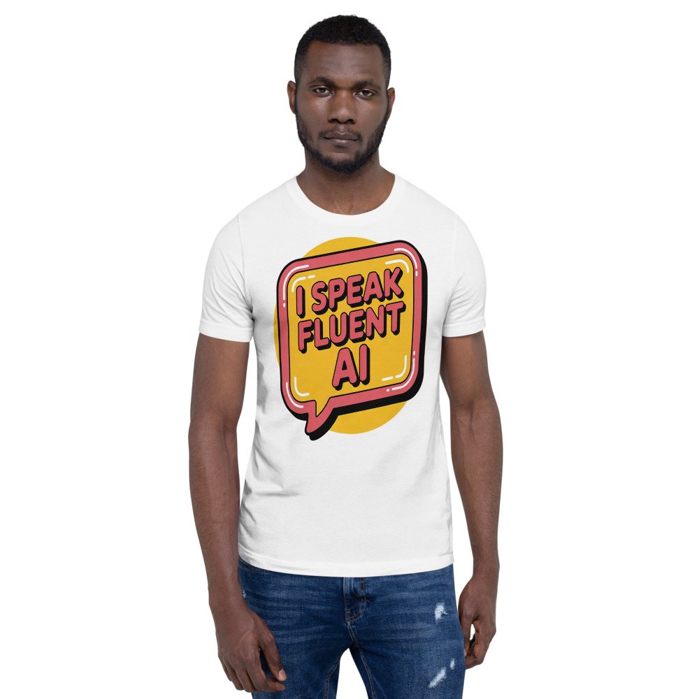 Strawberry Lemonadai Fluent In AI Tee Front
