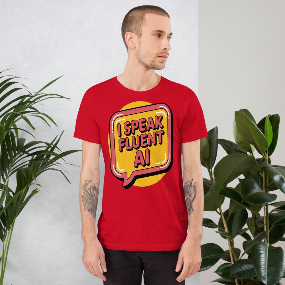 Strawberry Lemonadai Fluent In AI Tee Front