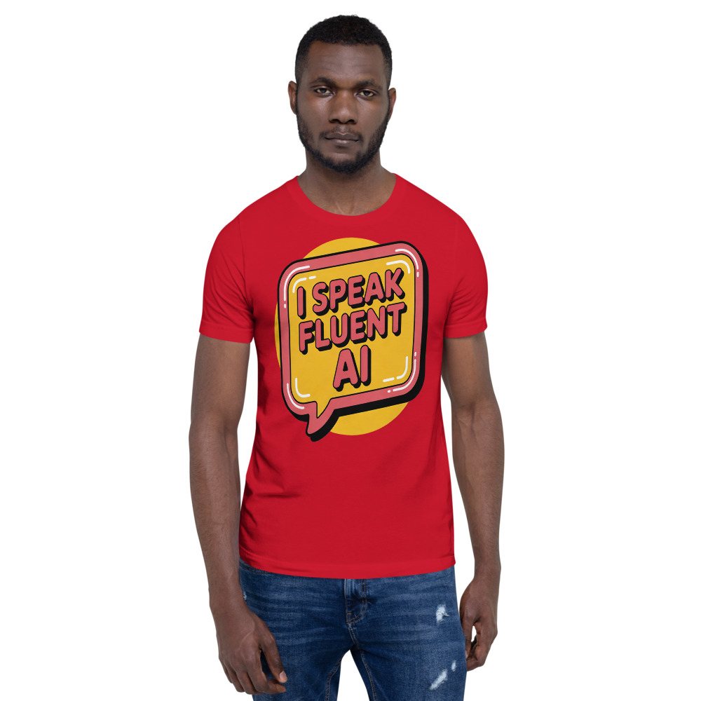 Strawberry Lemonadai Fluent In AI Tee Front