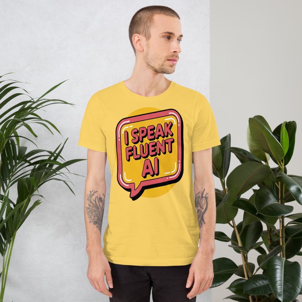Strawberry Lemonadai Fluent In AI Tee Front