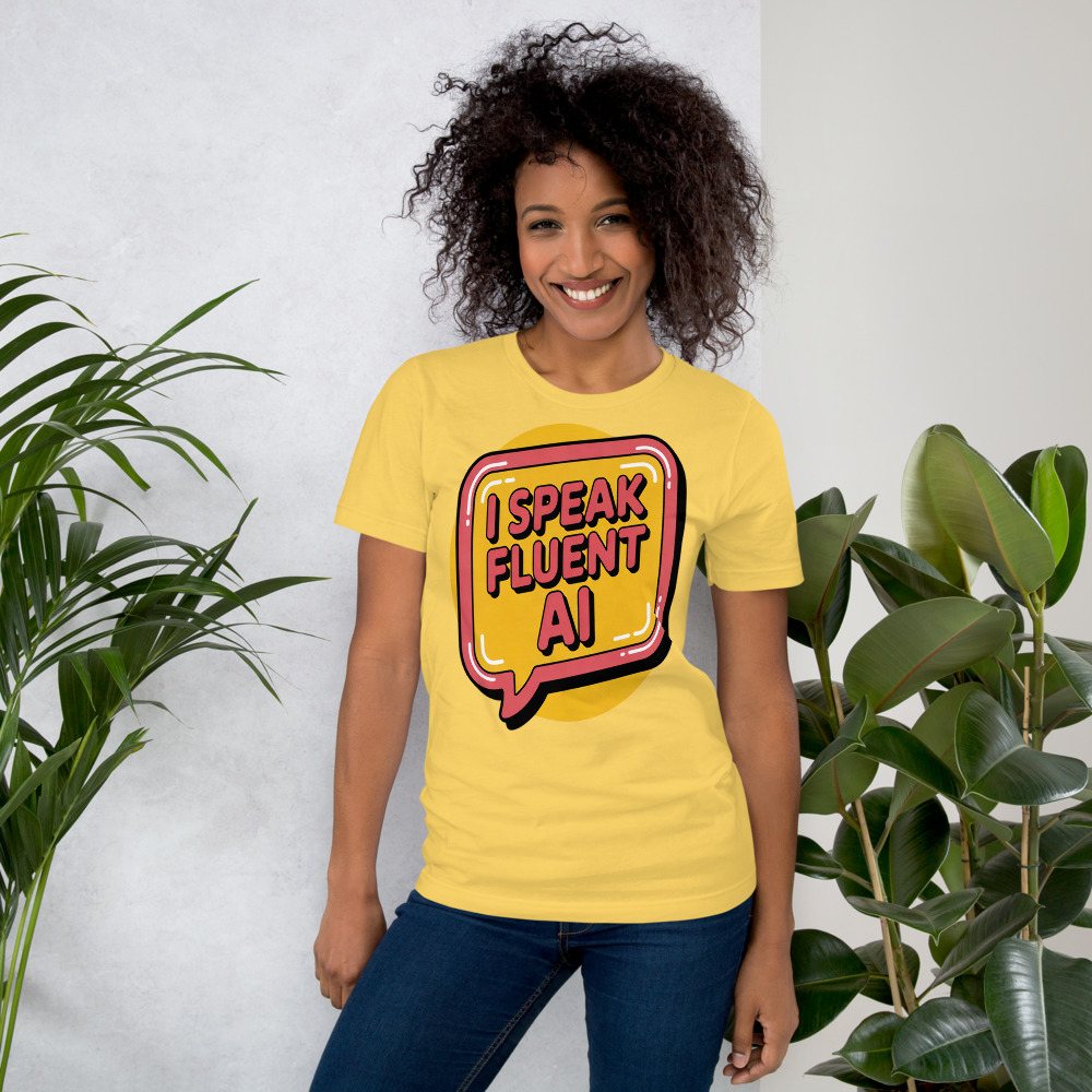 Strawberry Lemonadai Fluent In AI Tee Front