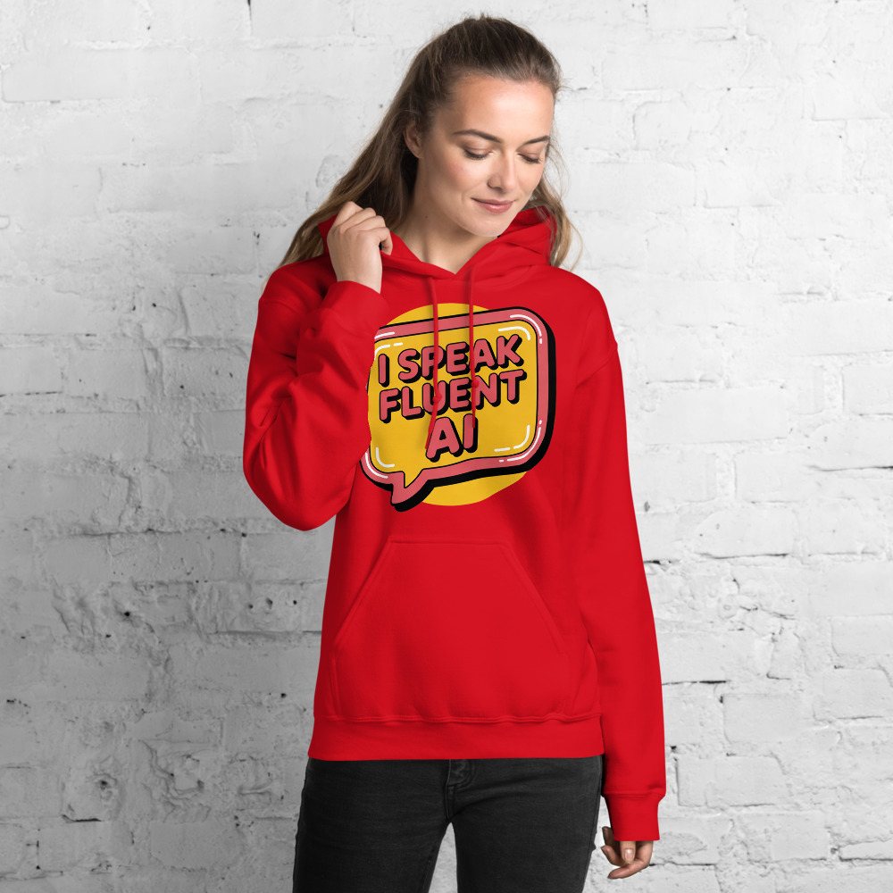 Strawberry Lemonadai Fluent In AI Hoodie Front