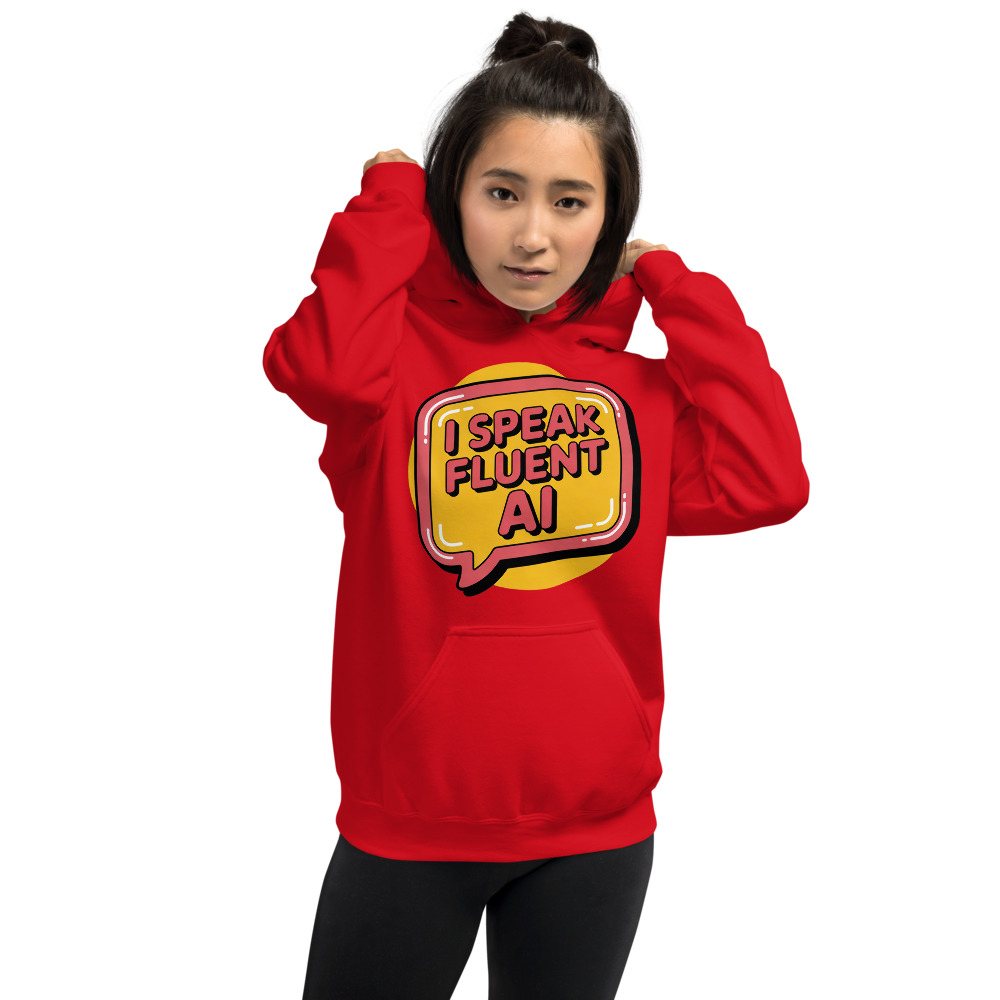 Strawberry Lemonadai Fluent In AI Hoodie Front