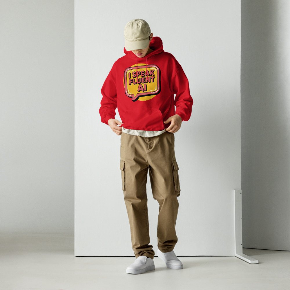 Strawberry Lemonadai Fluent In AI Hoodie Front