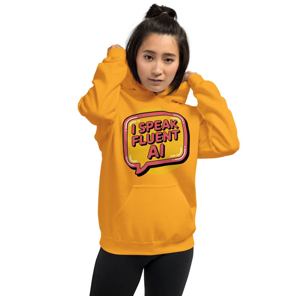 Strawberry Lemonadai Fluent In AI Hoodie Front
