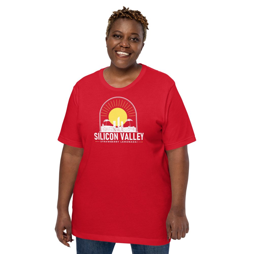 Strawberry Lemonadai Silicon Valley Sunset Tee Front
