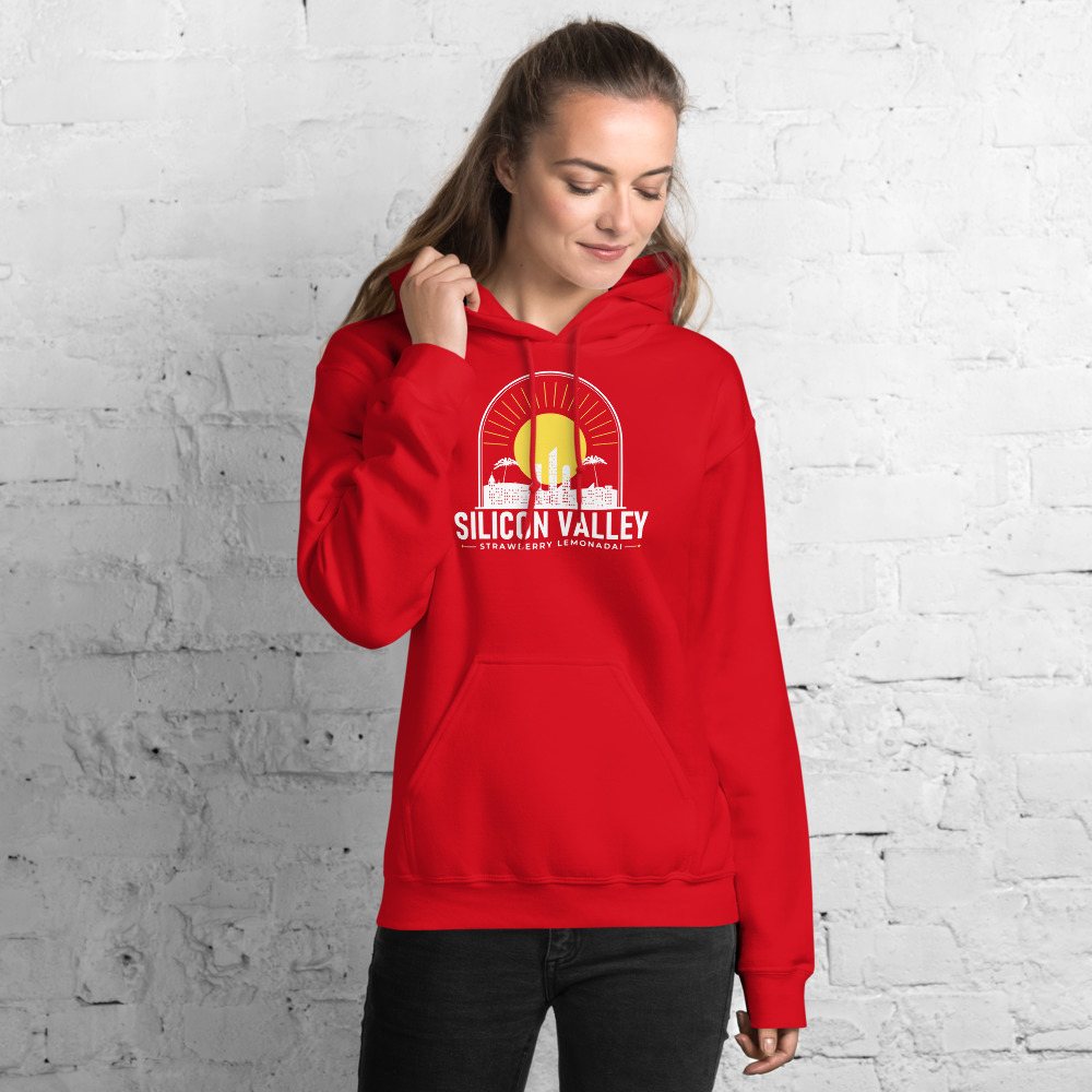 Strawberry Lemonadai Silicon Valley Sunset Hoodie in Red