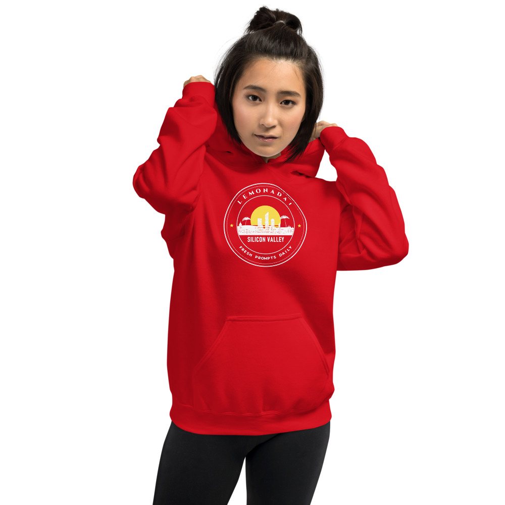 Strawberry Lemonadai Fresh Prompts Crest Hoodie in Red