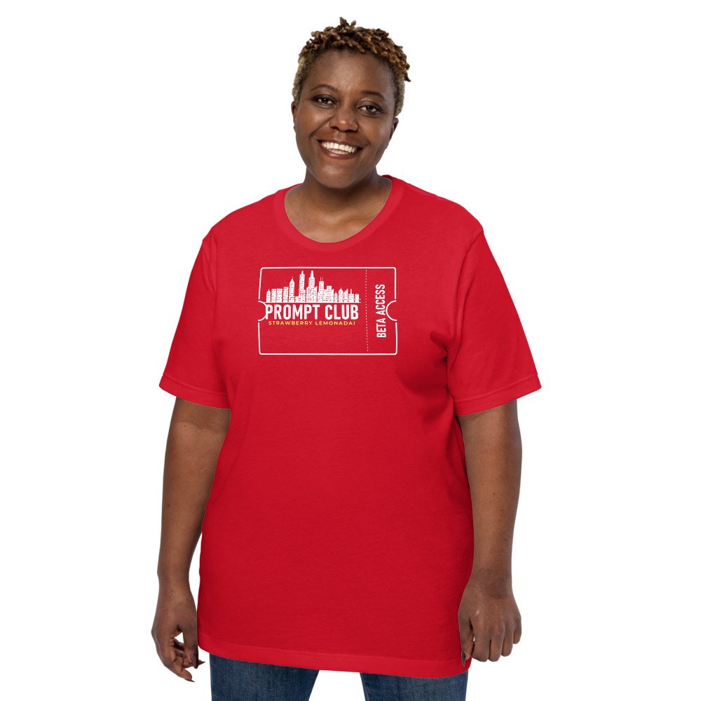 Strawberry Lemonadai Prompt Club Ticket Tee Front