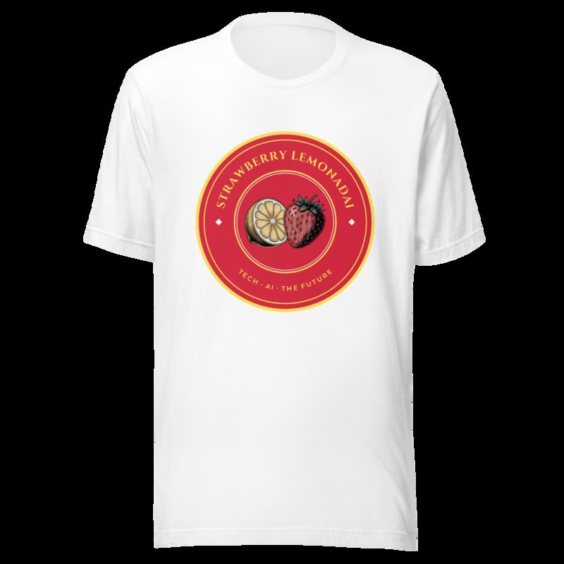 Strawberry Lemonadai Circuit Strawberry Crest Tee White