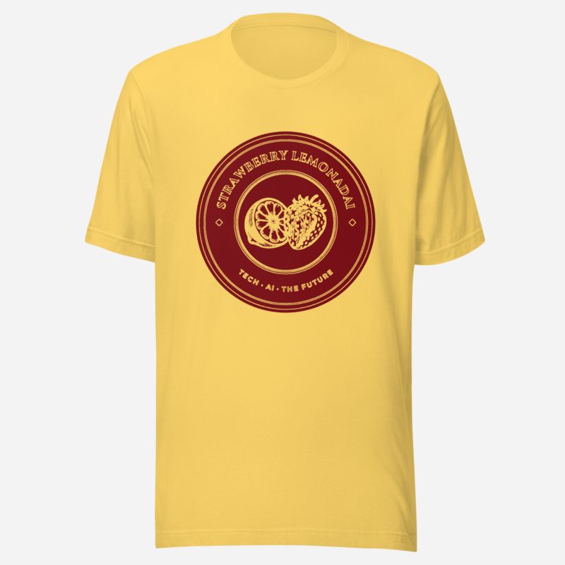 Strawberry Lemonadai Circuit Strawberry Crest Tee in Yellow