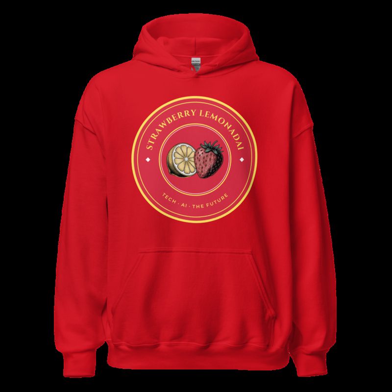 Strawberry Lemonadai Circuit Strawberry Crest Hoodie Red