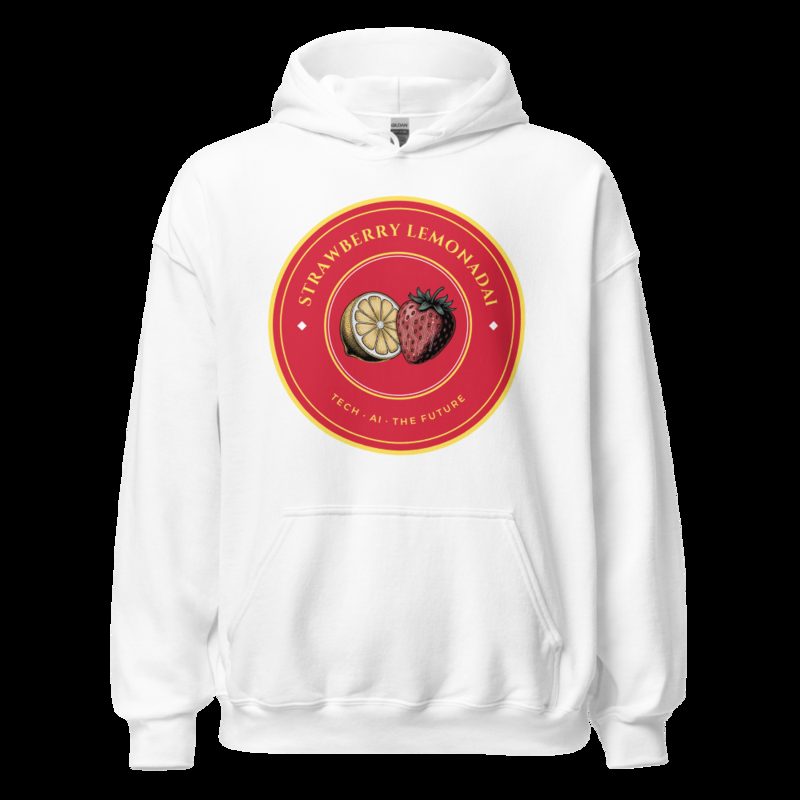 Strawberry Lemonadai Circuit Strawberry Crest Hoodie White