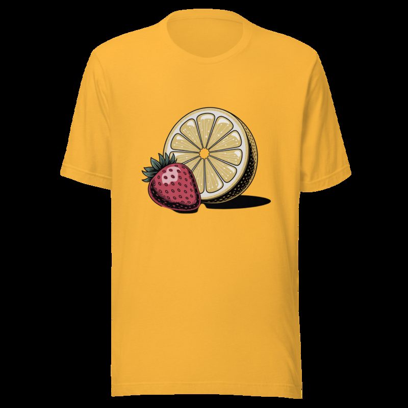 Strawberry Lemonadai Lemon Chip Tee Heather Yellow Gold