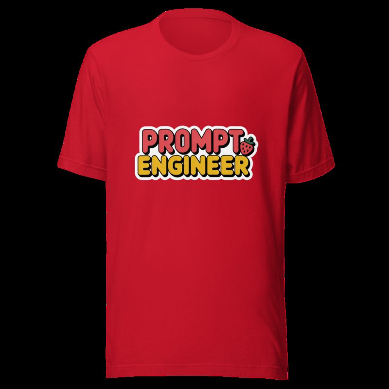 Strawberry Lemonadai Prompt Engineer Tee Red