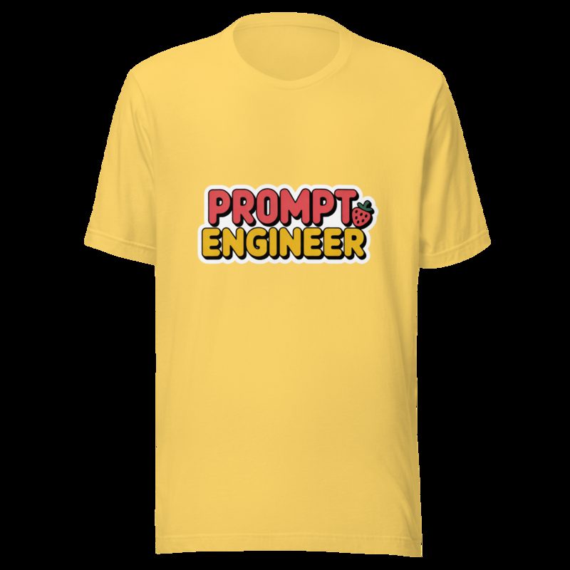 Strawberry Lemonadai Prompt Engineer Tee Yellow